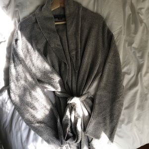 Barefoot Dreams CozyChic Lite Ribbed Gray Robe